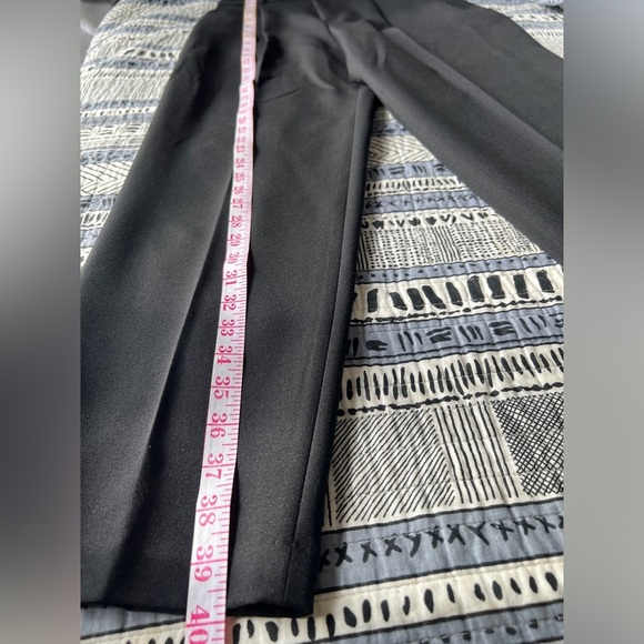 NWOT Uniqlo Womens Classic Black Office Work Preppy Casual Pants Trouser 26 - Picture 11 of 13